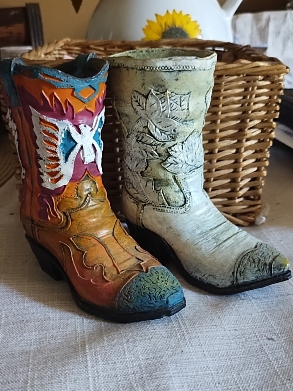 Western Boot Figurines - Multicolor
